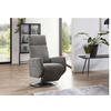 RELAXSESSEL KOBRA V Flachgewebe    - Chromfarben/Dunkelbraun, KONVENTIONELL, Textil/Metall (71/110/82cm) - Sit & More