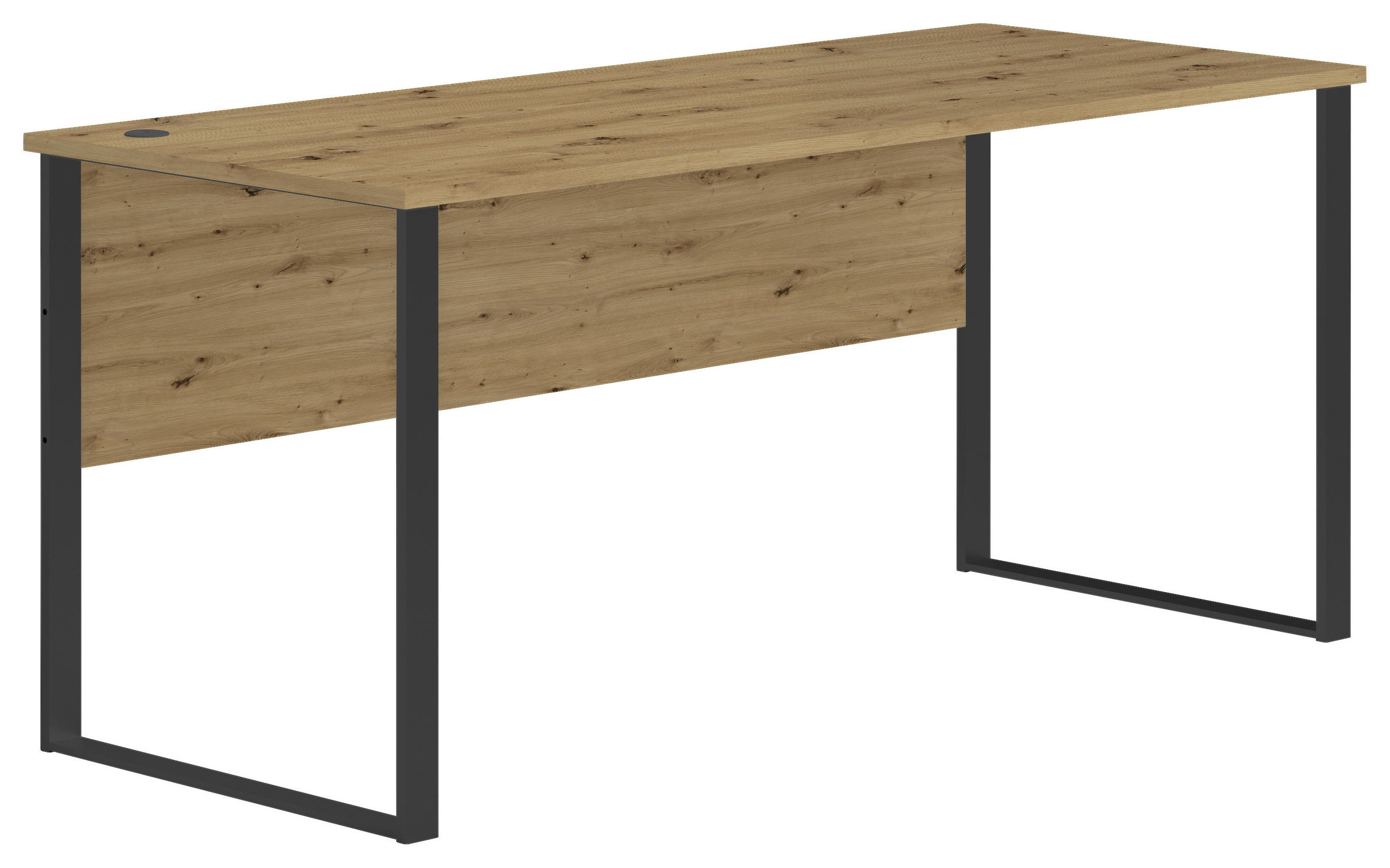 SCHREIBTISCH  in Eiche Artisan  - Eiche Artisan, MODERN, Holzwerkstoff/Metall (170/77/73cm) - MID.YOU
