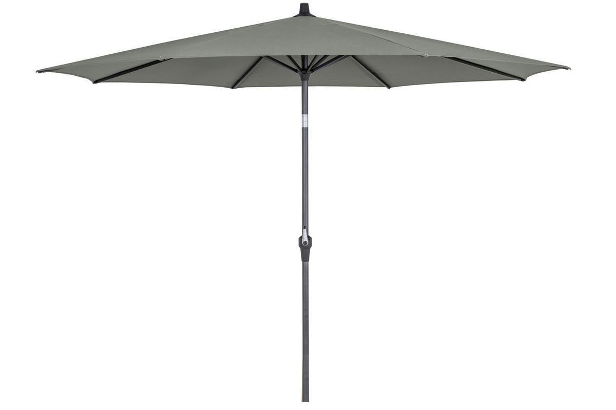 SONNENSCHIRM 300 cm  - Anthrazit/Olivgrün, KONVENTIONELL, Textil/Metall (300/300cm) - Siena Garden
