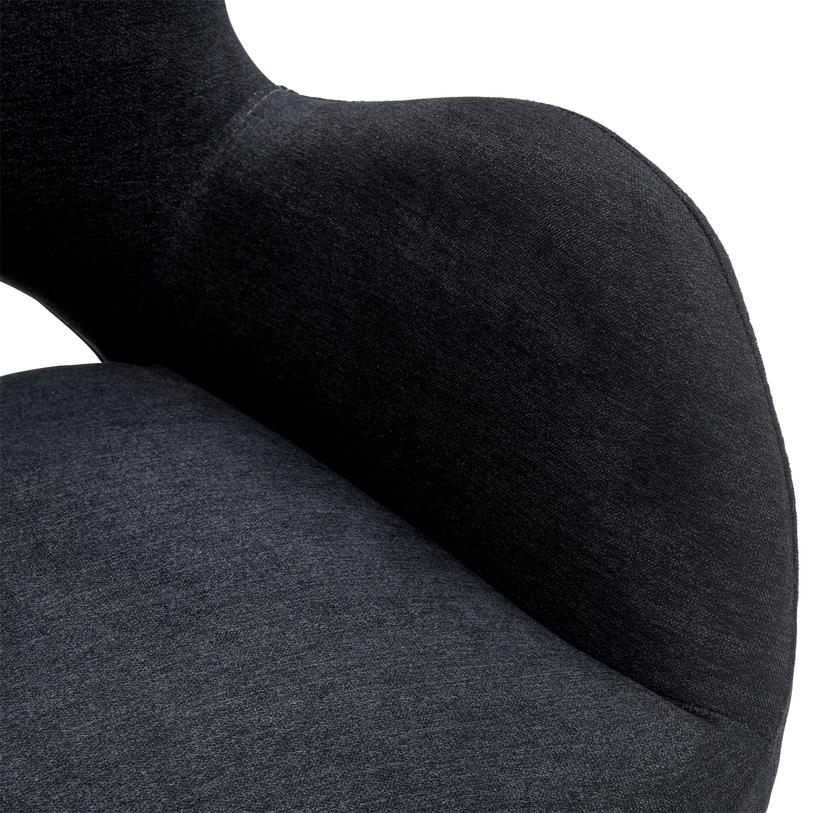 ARMLEHNSTUHL  in Eisen Webstoff  - Schwarz, MODERN, Holz/Textil (62/84/62cm) - Livetastic