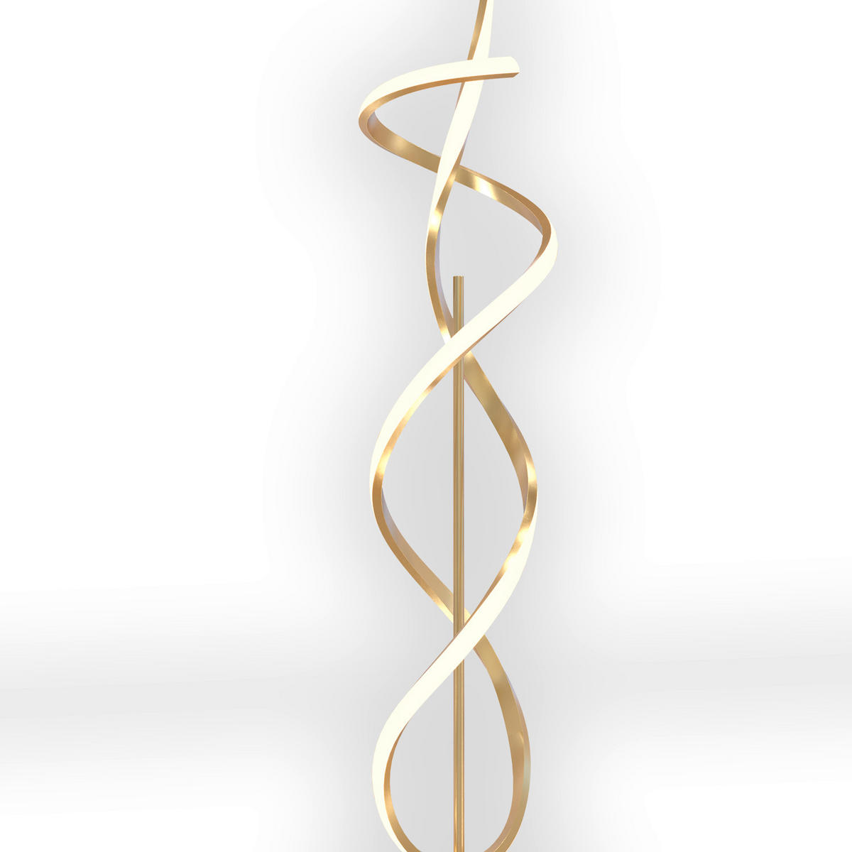 LED-STEHLEUCHTE 25/25/140 cm    - Beige/Goldfarben, Design, Kunststoff/Metall (25/25/140cm)