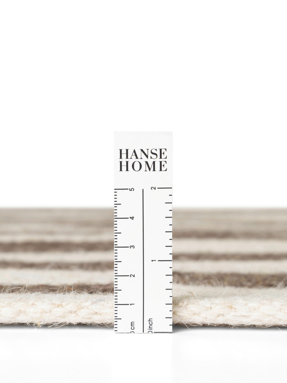 HANDWEBTEPPICH 160/230 cm Vika Weiß, Dunkelbraun rechteckig  - Dunkelbraun/Weiß, Basics, Textil (160/230cm) - Hanse Home