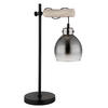 BORDSLAMPA 33/18/55 cm   - svart/naturfärgad, Natur, metall/glas (33/18/55cm) - Globo