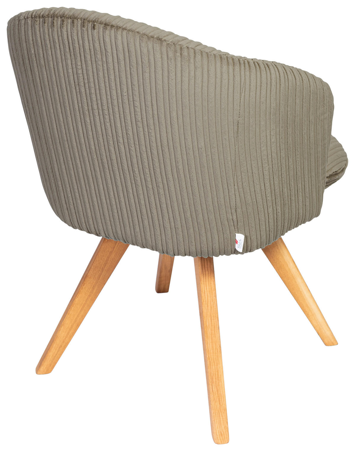 ARMLEHNSTUHL in Holz, Textil Braun, Eichefarben  - Eichefarben/Braun, KONVENTIONELL, Holz/Textil (61/82/59cm) - Stylife