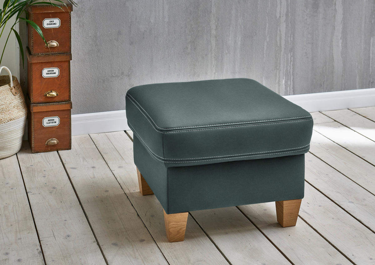 ECKSOFA Echtleder Opal  - Eichefarben/Beige, Konventionell, Leder/Holzwerkstoff (274/235cm) - Beldomo Premium