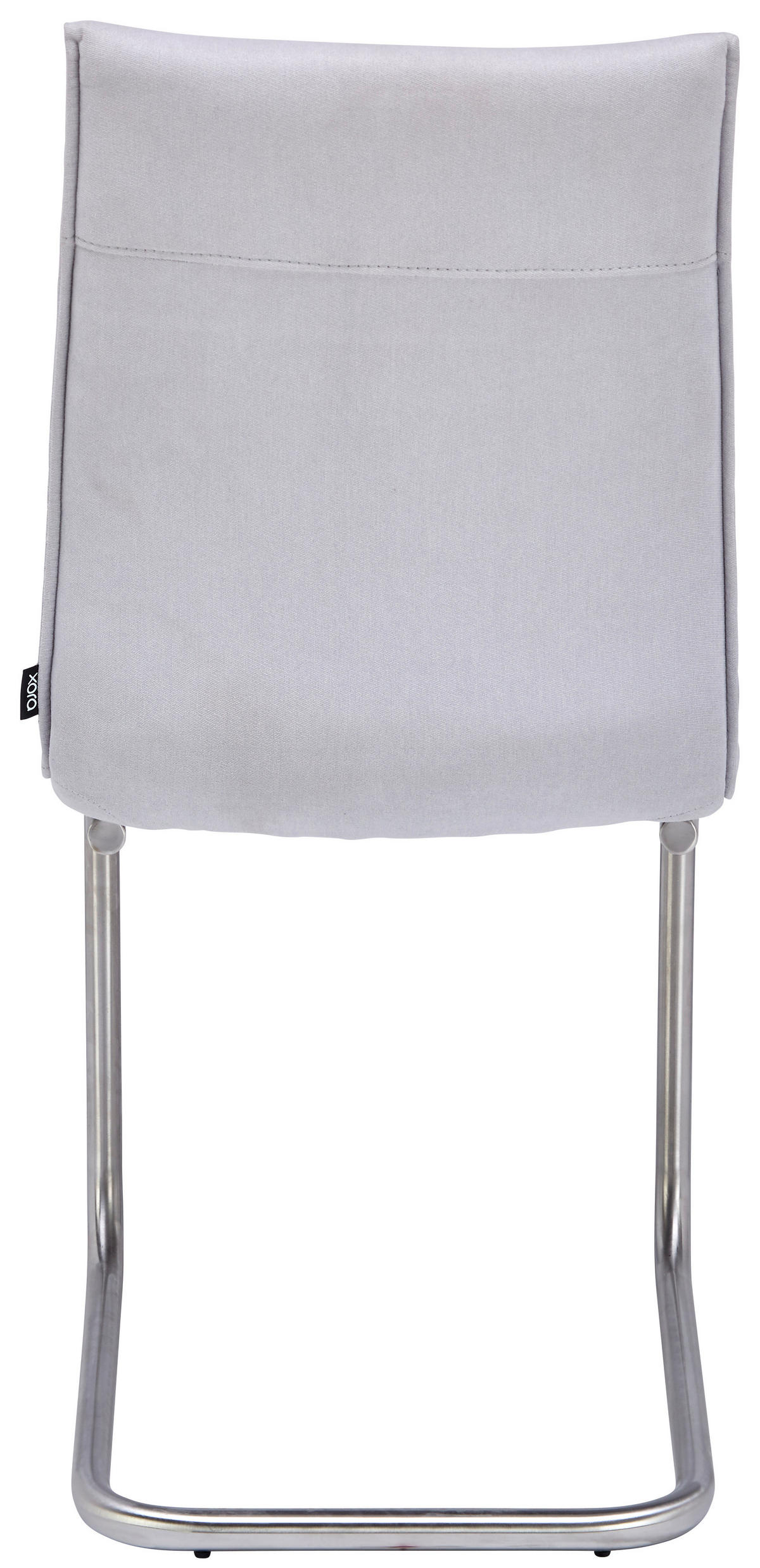 SCAUN BUCATARIE din metal, textil gri deschis  - gri deschis/culoare inox, Design, metal/textil (47/92/59cm) - Xora