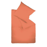 BETTWÄSCHE 2-teilig Satin 135/200 cm  - Hellrot, Basics, Textil (135/200cm) - Fleuresse