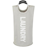 WÄSCHEKORB - Silbereichenfarben, Textil (43/79cm) - Esposa