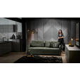 SCHLAFSOFA  in Flachgewebe Dunkelgrün  - Dunkelgrün/Schwarz, KONVENTIONELL, Textil/Metall (232/77/116cm) - Dieter Knoll