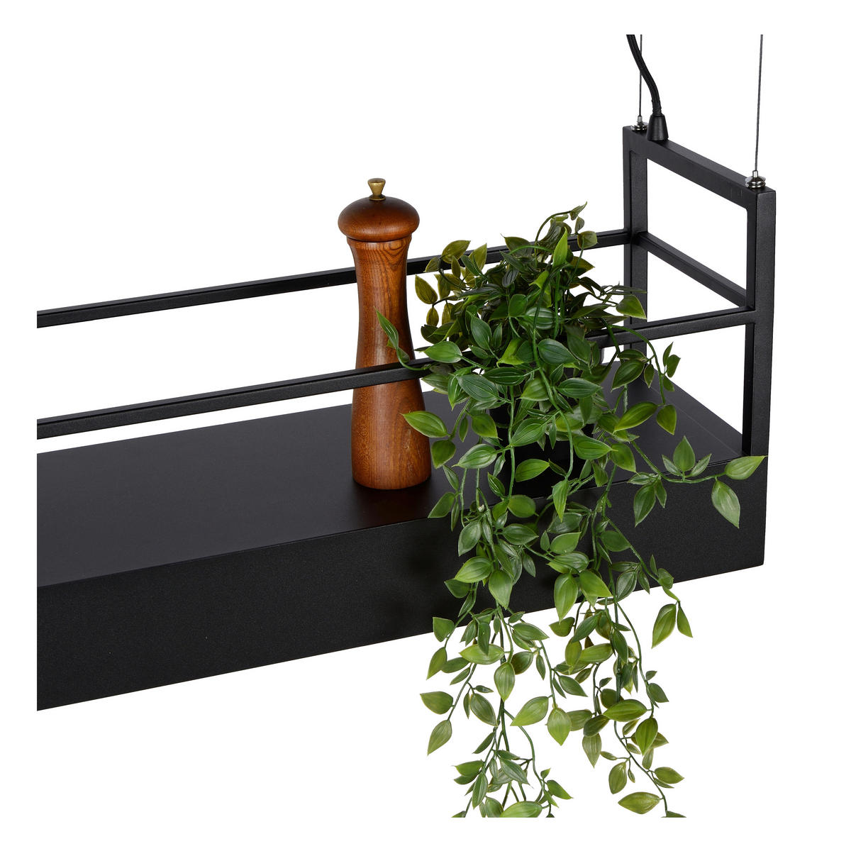 HÄNGELEUCHTE Miravelle 110/22/160 cm   - Schwarz, MODERN, Metall (110/22/160cm) - Lucide