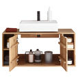 WASCHBECKENUNTERSCHRANK 105/48/40 cm  - Wildeiche, Basics, Holz (105/48/40cm) - Linea Natura