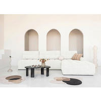 ECKSOFA  in Beige  338/184 cm  - Beige/Schwarz, Design, Textil (338/184cm) - MID.YOU