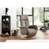 RELAXSESSEL Mikrofaser Graubraun  - Eichefarben/Graubraun, KONVENTIONELL, Holz/Textil (75/112/82cm) - Sit & More
