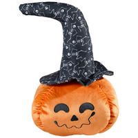 ZIERKISSEN  - Schwarz/Orange, Textil (28/18cm) - Novel