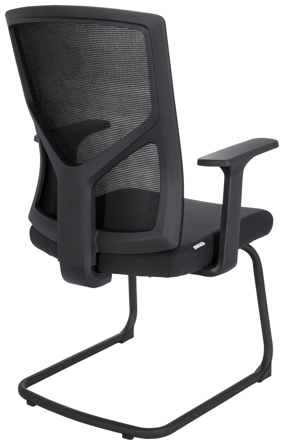 KONFERENČNI STOL umetna masa, tekstil črna  - črna, Moderno, kovina/umetna masa (62/107/63cm) - MID.YOU