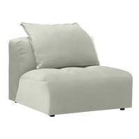 SESSEL in Chenille Weiss  - Weiss/Schwarz, Modern, Kunststoff/Textil (98/77/108cm) - Stylife