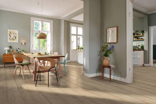 LAMINATBODEN Living by HARO Laminat NKL 32  per  m² - Hellbraun, Basics, Holzwerkstoff (19.3/128.2cm) - Living by HARO