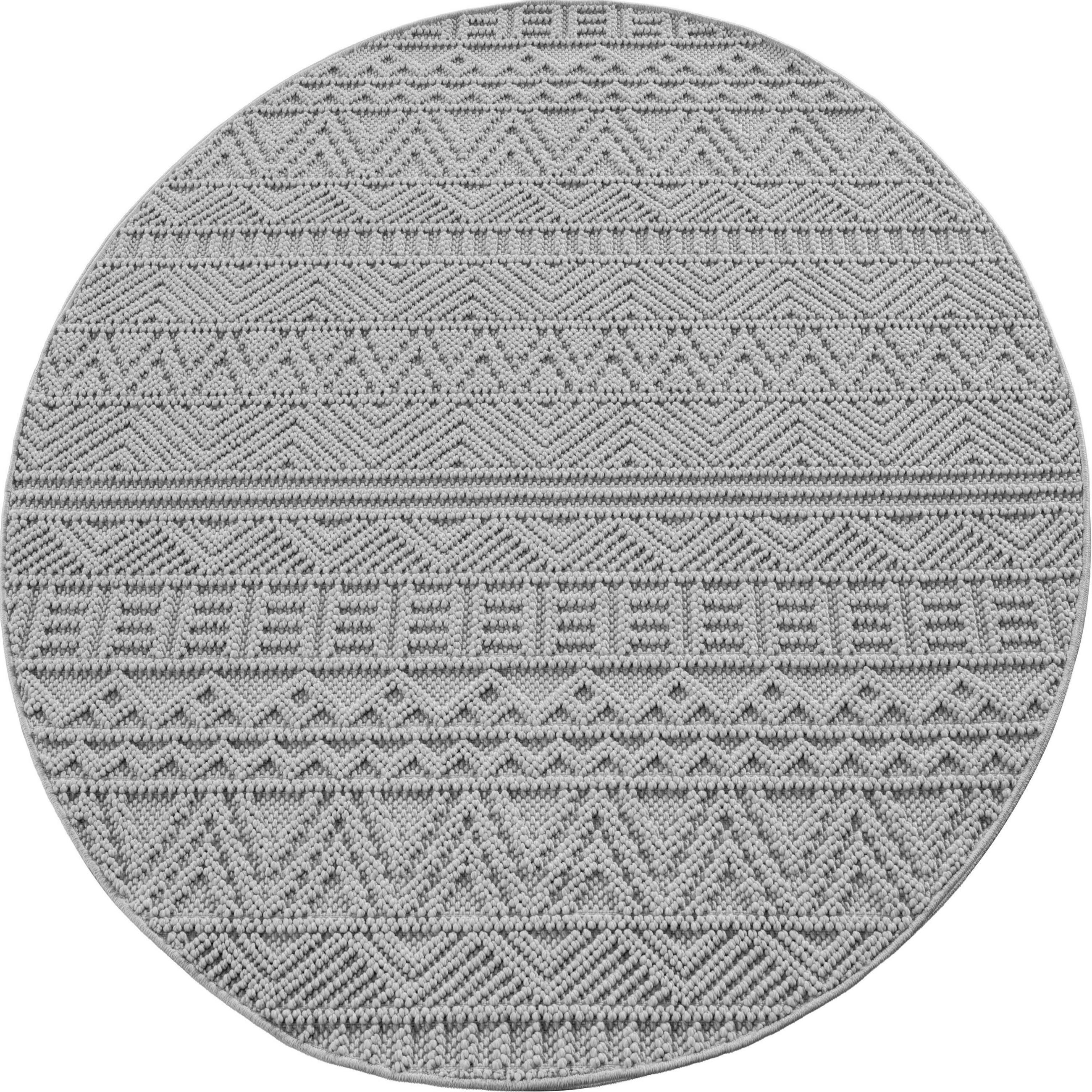 Ayyildiz Flachwebeteppich Helix Silber