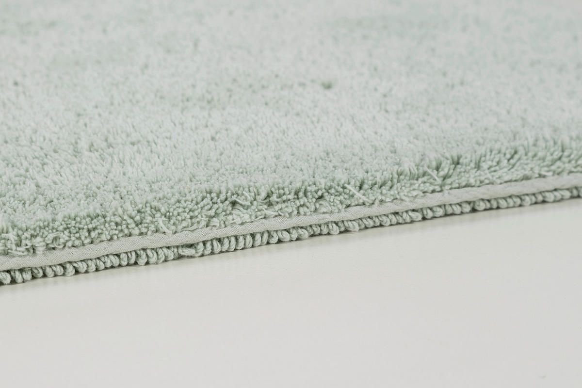 BADTEPPICH Bahamas Mintgrün 67/110 cm  - Mintgrün, Basics, Textil (67/110cm) - Schöner Wohnen