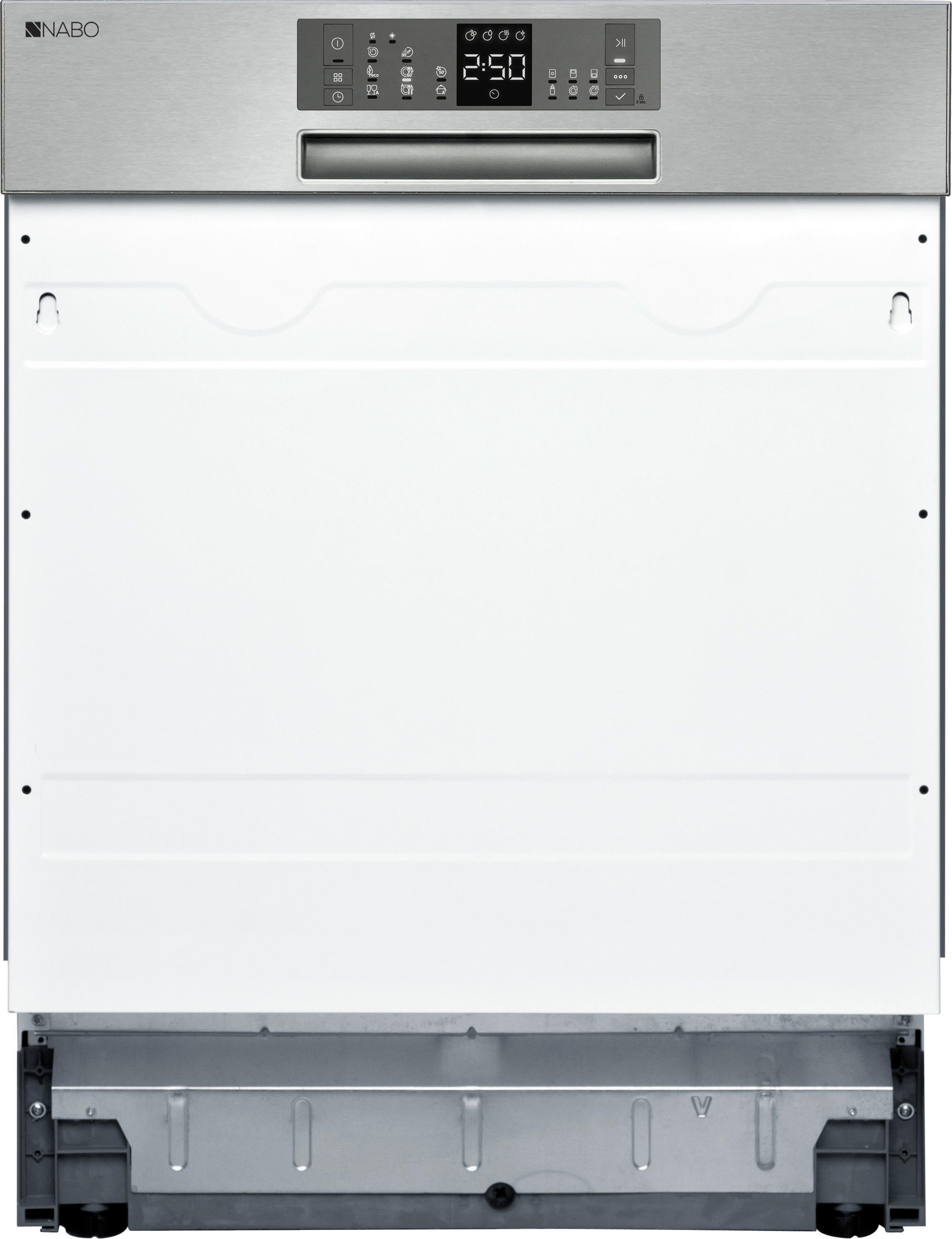 Einbau-Geschirrspüler Nabo Gsi 1510 B: 59,8 cm Teilintegriert