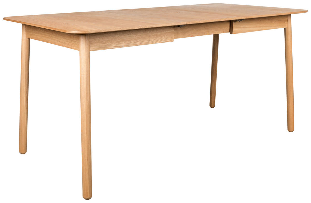 ESSTISCH Eschefarben rechteckig  ausziehbar  - Eschefarben, Basics, Holz/Holzwerkstoff (120/80/76cm) - Zuiver