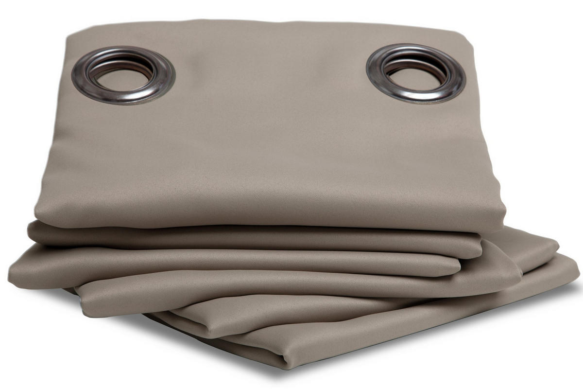 VERDUNKELUNGSVORHANG Verdunkelung  - Taupe, Basics, Textil (140/260cm)