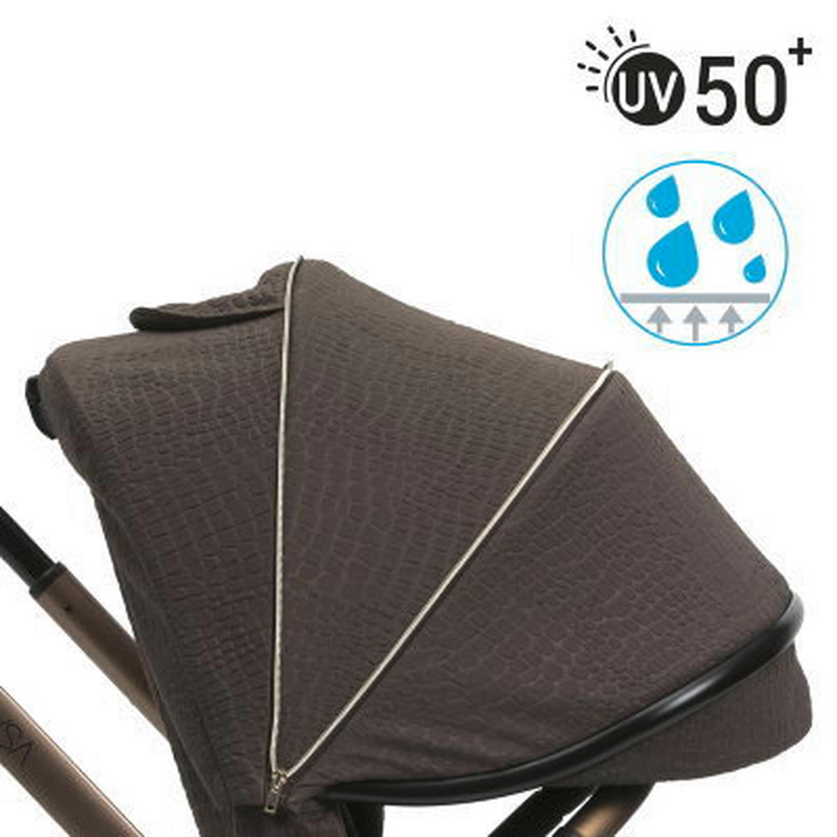 BUGGY MYSA  - Bronzefarben, Basics, Textil/Metall (56/89/92-108cm) - Chicco
