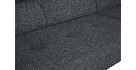 ECKSOFA in Chenille Grau 280/205 cm - Schwarz/Grau, Design, Textil/Metall (280/205cm) - Xora