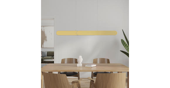 LED-HÄNGELEUCHTE  115/7,5/150 cm    - Messingfarben, Design, Metall (115/7,5/150cm) - Dieter Knoll