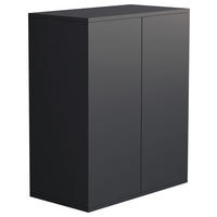 Comodă 60/73/32 cm  - antracit, Modern, plastic/material pe bază de lemn (60/73/32cm) - MID.YOU