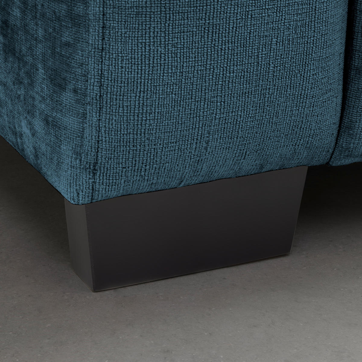 BIG SOFFA i petrol  - petrol/svart, Modern, trä (246/93/124cm) - MID.YOU