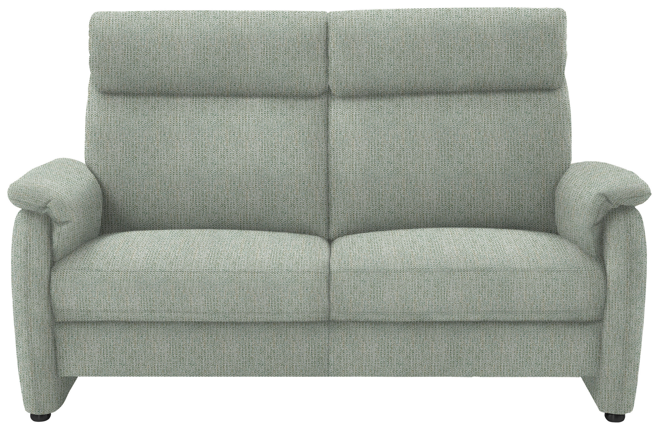 2,5-SITZER in Flachgewebe Platinfarben  - Platinfarben/Schwarz, KONVENTIONELL, Textil/Metall (178/107/97cm) - Pure Home Comfort