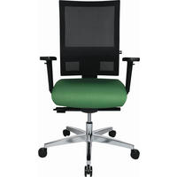 DREHSTUHL Webstoff Schwarz, Alufarben, Dunkelgrün  - Dunkelgrün/Schwarz, Basics, Kunststoff/Textil (70/101-113/48cm) - Topstar