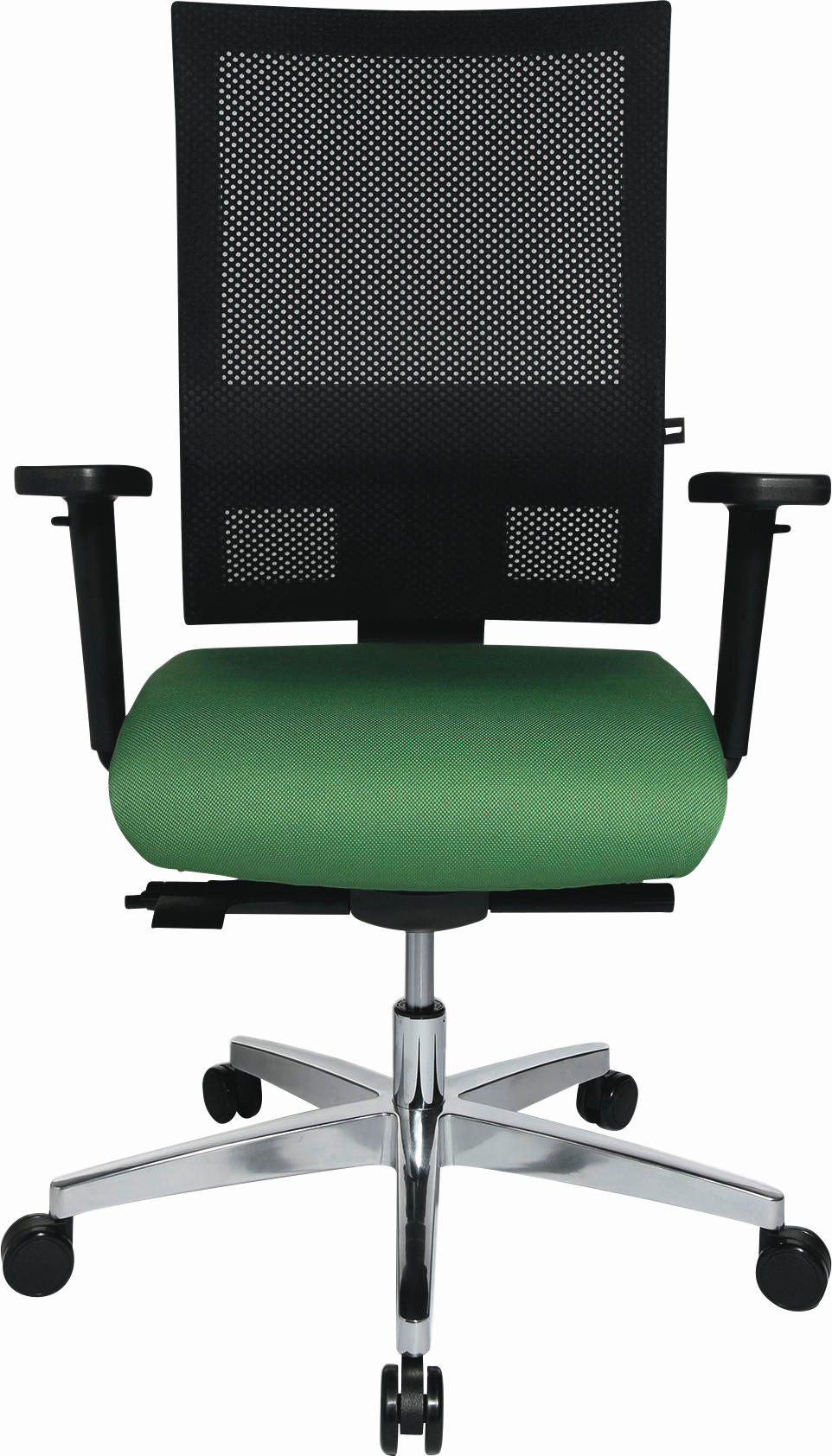 Topstar Drehstuhl Schwarz, Alu, Dunkelgrün 70x101-113x48 cm