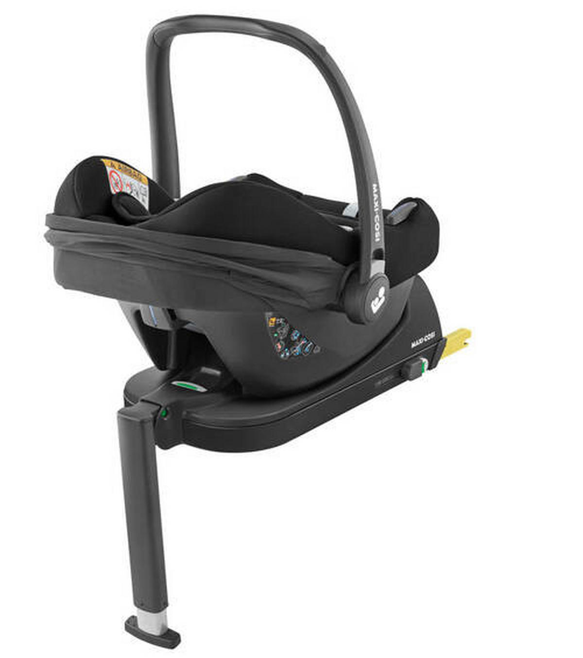 BABYSKYDD Cabriofix i-Size inkl. Cabriofix i-Size Base  - svart, Basics, textil/plast (44/90,5/74cm) - Maxi Cosi Pro