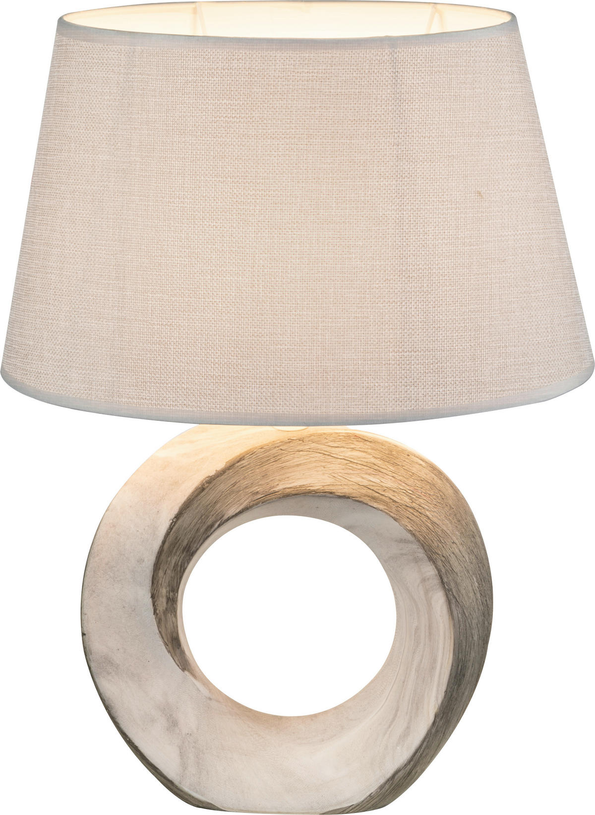 TISCHLEUCHTE 21641T 31/20/41,5 cm   - Grau, Design, Keramik/Textil (31/20/41,5cm) - Globo