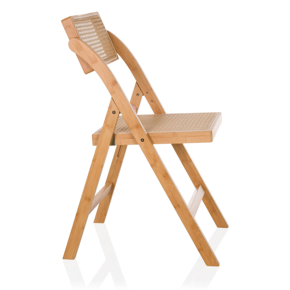 KLAPPSTUHL Bambus, Rattan Braun  - Braun, MODERN, Holz (45,5/83,5/45cm) - Gardenson