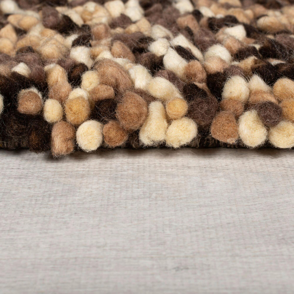 HANDWEBTEPPICH 120/170 cm UDON WOOL Braun  - Braun, KONVENTIONELL, Textil (120/170cm)