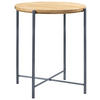 NACHTTISCH 48/52/48 cm Eiche massiv  - Eichefarben/Anthrazit, Design, Holz/Metall (48/52/48cm) - Hasena