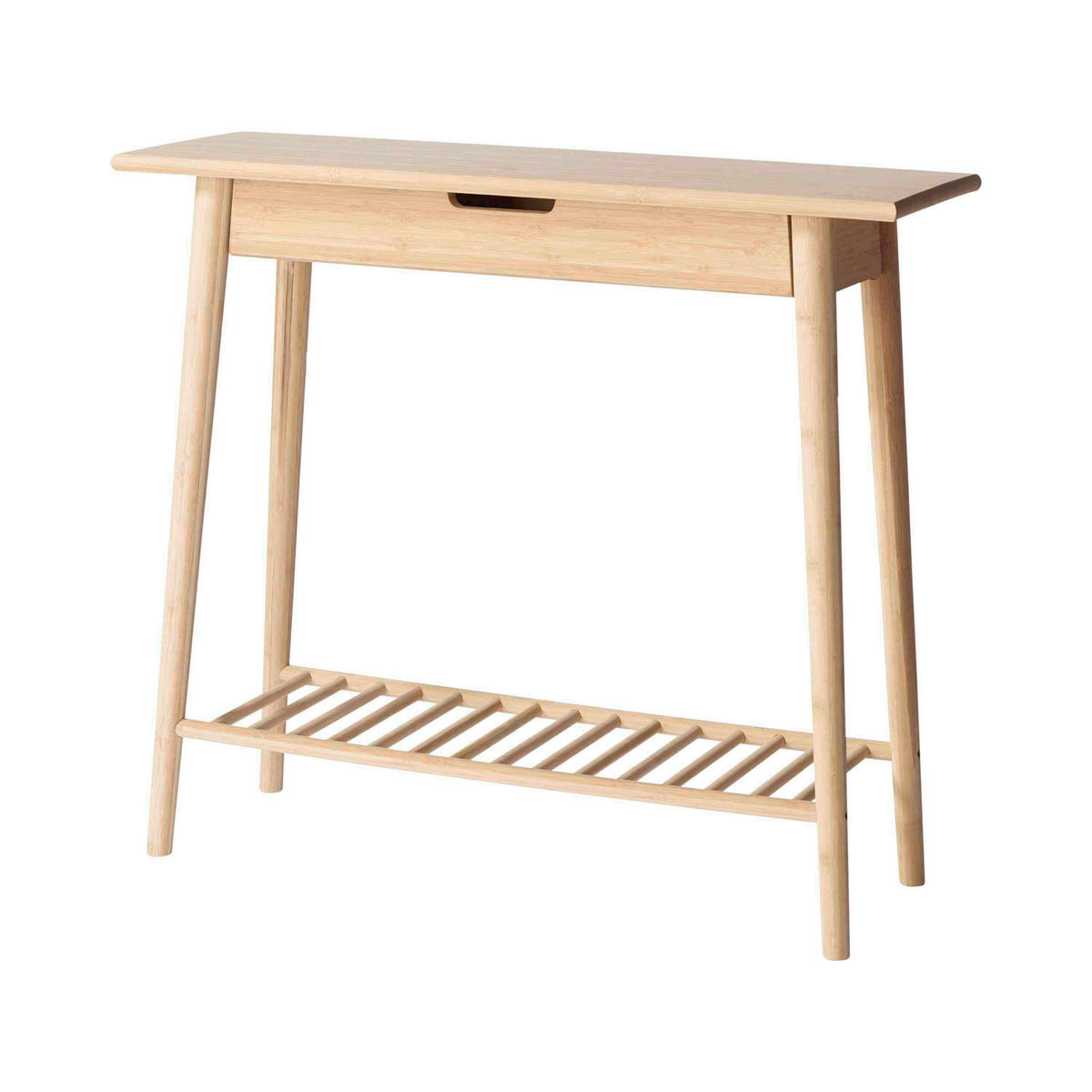 KONSOLENTISCH Holz 90/35/80 cm   - Naturfarben/Nickelfarben, Romantik / Landhaus, Holz (90/35/80cm) - MID.YOU