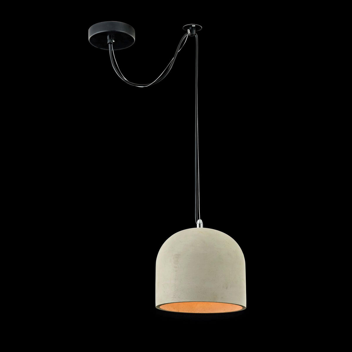 STROPNÍ ZÁVĚSNÉ SVÍTIDLO, 20/18 cm  - šedá/černá, Trend, kov/kámen (20/18cm) - MAYTONI