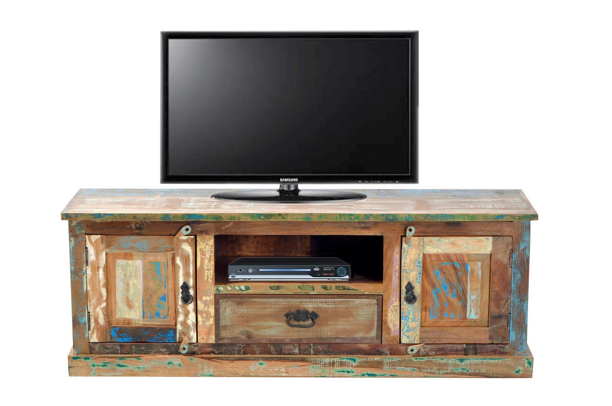 LOWBOARD  140/50/40 cm 1 Schublade(n) Beimöbel erhältlich  - Multicolor/Schwarz, Design, Holz/Metall (140/50/40cm) - MID.YOU