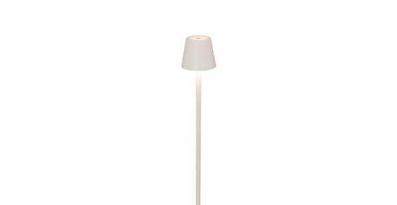 AKKU-STEHLEUCHTE 20/117 cm - Weiß, KONVENTIONELL, Metall (20/117cm) - Novel