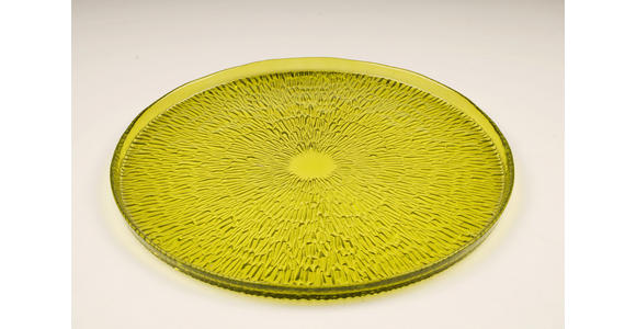 PLATZTELLER 33 cm  - Hellgrün, LIFESTYLE, Glas (33cm) - Ambia Home