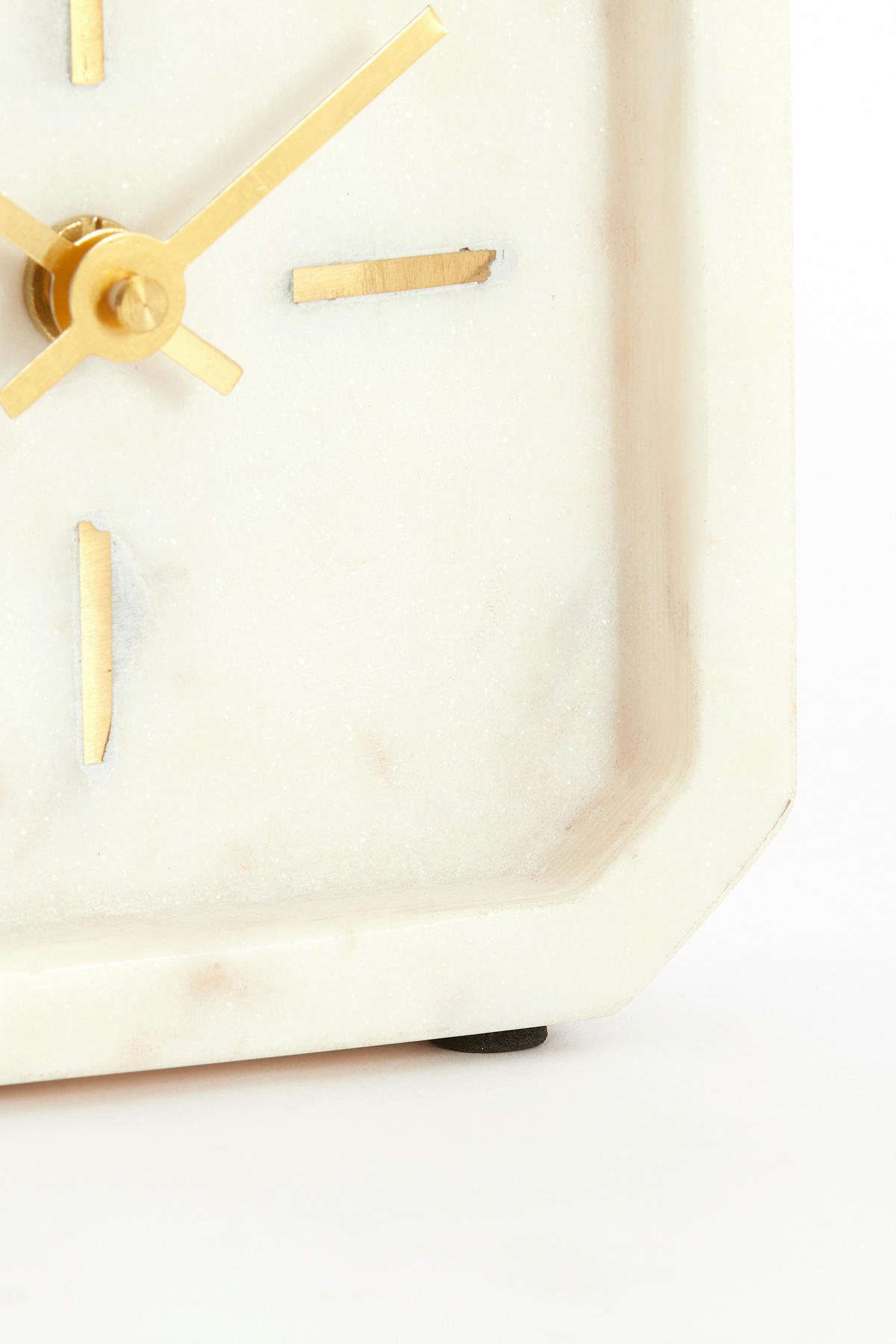 TISCHUHR PABLIA Weiß  - Weiß, Basics, Stein (13/4/13cm) - Light & Living