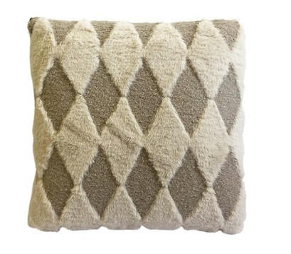 PRYDNADSKUDDE    - cremefärgad, Design, textil (43/43cm)