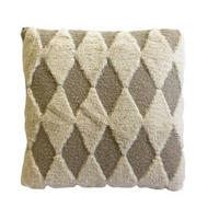PRYDNADSKUDDE    - cremefärgad, Design, textil (43/43cm)