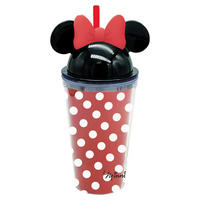 BECHER    - Klar/Rot, Basics, Kunststoff (12/10/23,5cm) - Disney