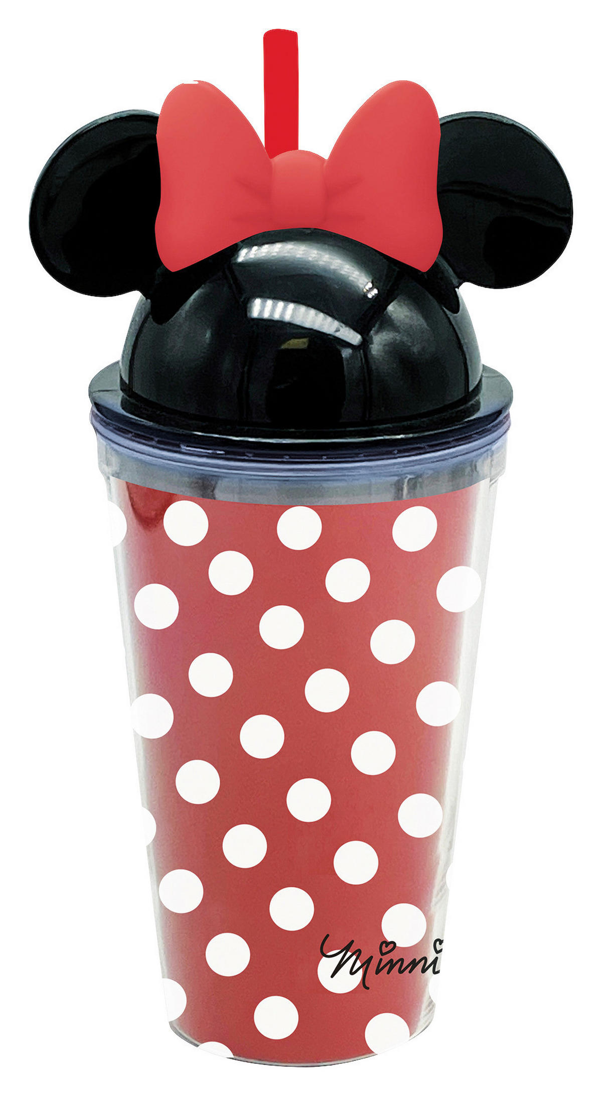 BECHER    - Klar/Rot, Basics, Kunststoff (12/10/23,5cm) - Disney
