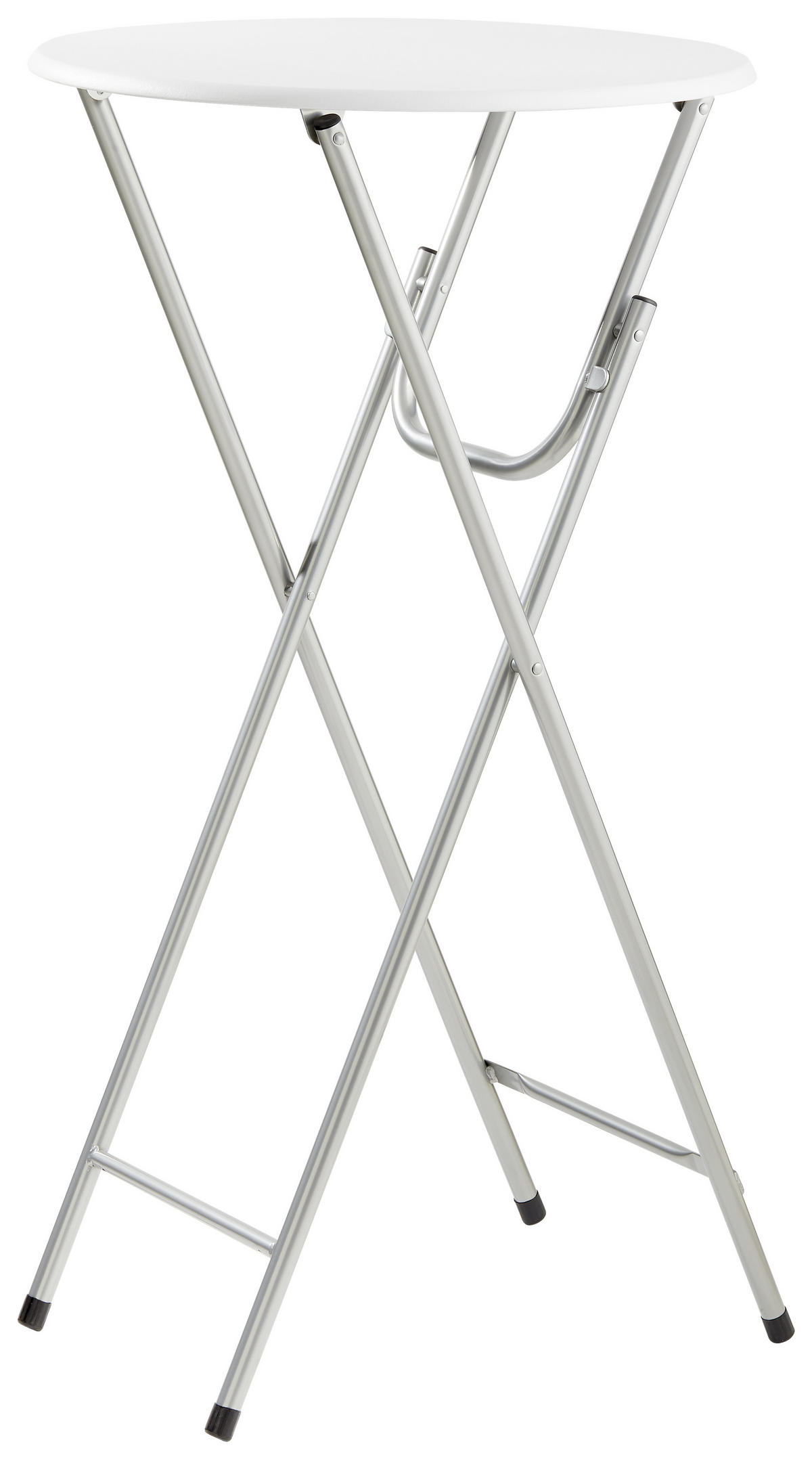 STEHTISCH - Weiß, KONVENTIONELL, Kunststoff/Metall (60/110cm)